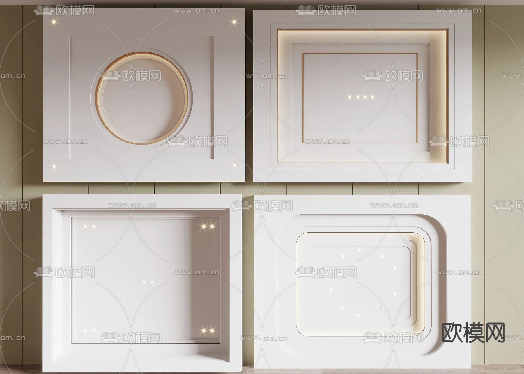 DECOR HELPER - DETAIL - CEILING - CORONA - 3D MODEL - 3157