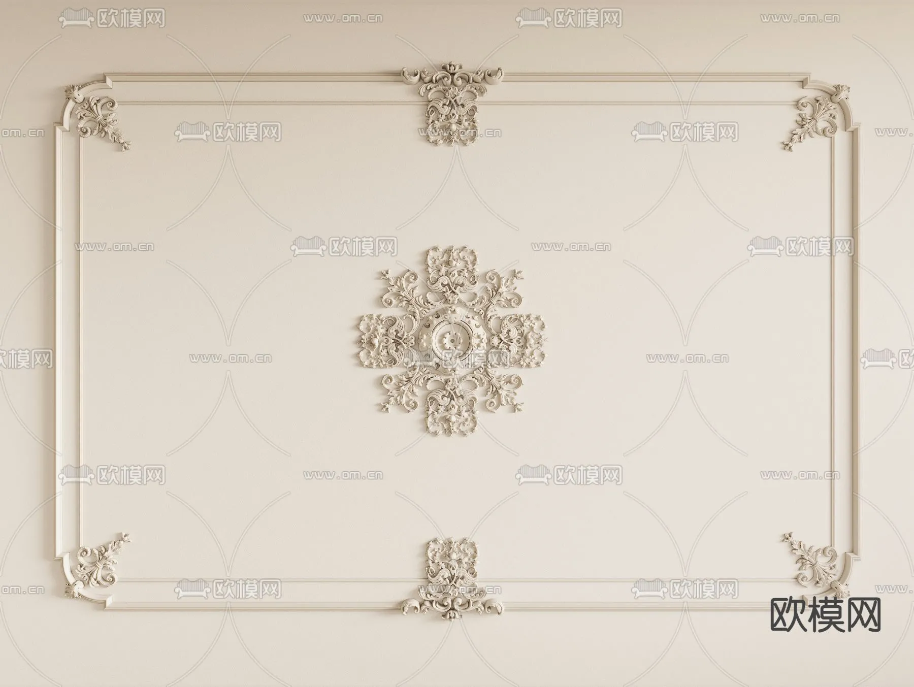 DECOR HELPER - DETAIL - CEILING - CORONA - 3D MODEL - 3224