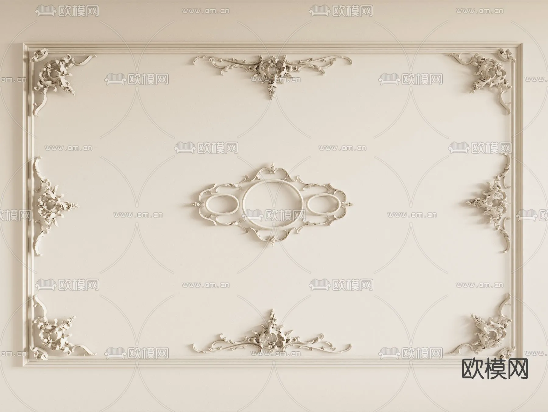 DECOR HELPER - DETAIL - CEILING - CORONA - 3D MODEL - 3225