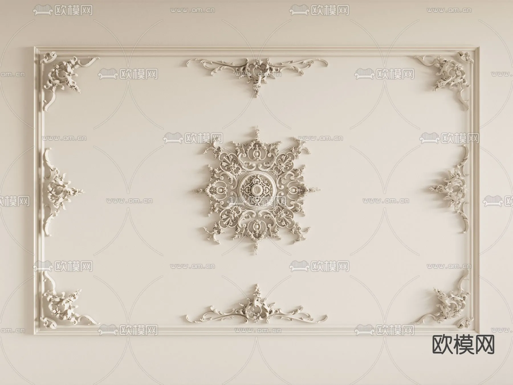 DECOR HELPER - DETAIL - CEILING - CORONA - 3D MODEL - 3226