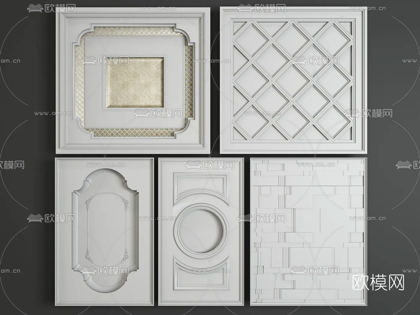 DECOR HELPER - DETAIL - CEILING - VRAY / CORONA - 3D MODEL - 3134