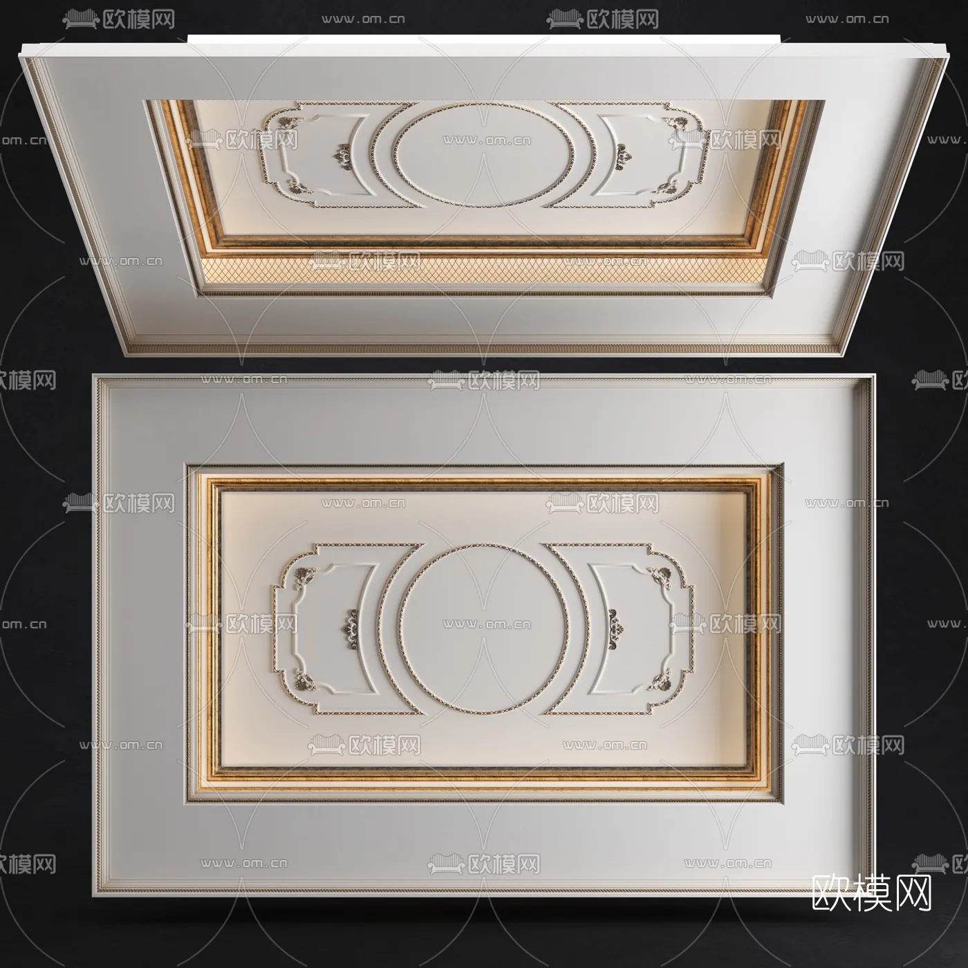 DECOR HELPER - DETAIL - CEILING - VRAY / CORONA - 3D MODEL - 3136