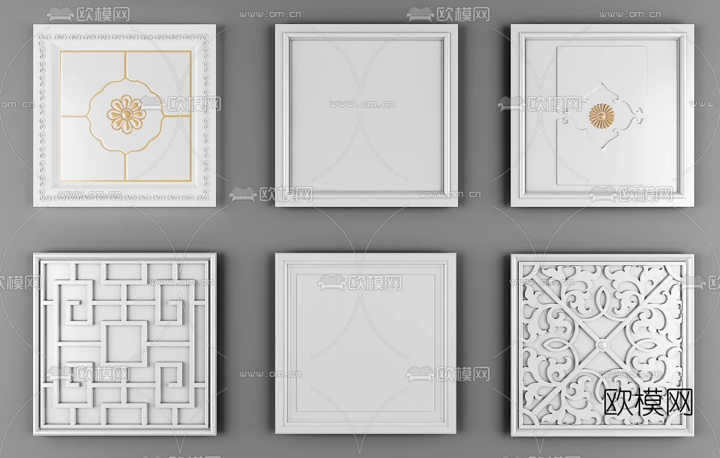 DECOR HELPER - DETAIL - CEILING - VRAY / CORONA - 3D MODEL - 3137