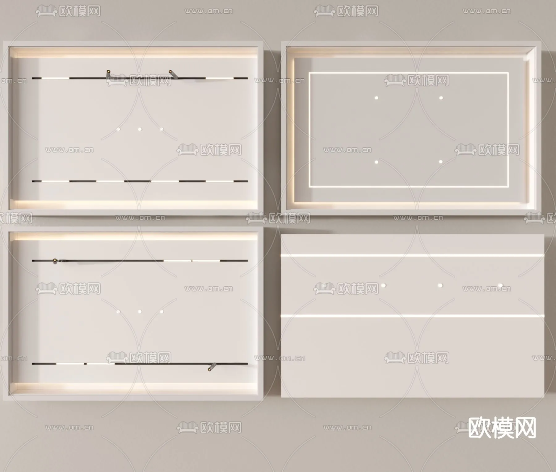 DECOR HELPER - DETAIL - CEILING - VRAY / CORONA - 3D MODEL - 3165