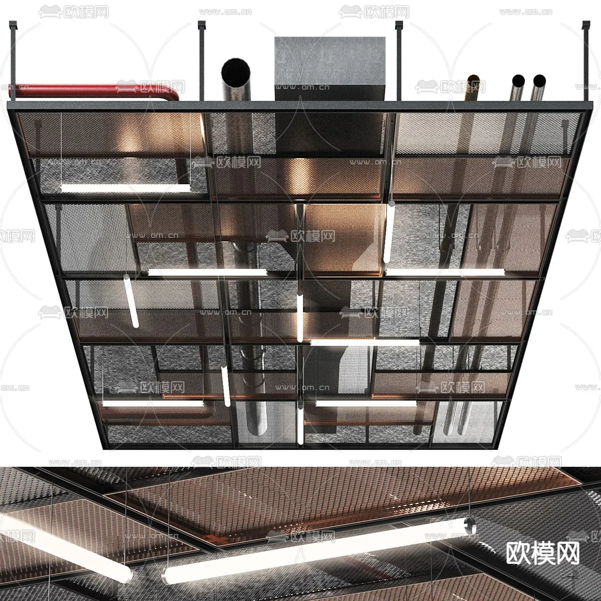 DECOR HELPER - DETAIL - CEILING - VRAY / CORONA - 3D MODEL - 3174