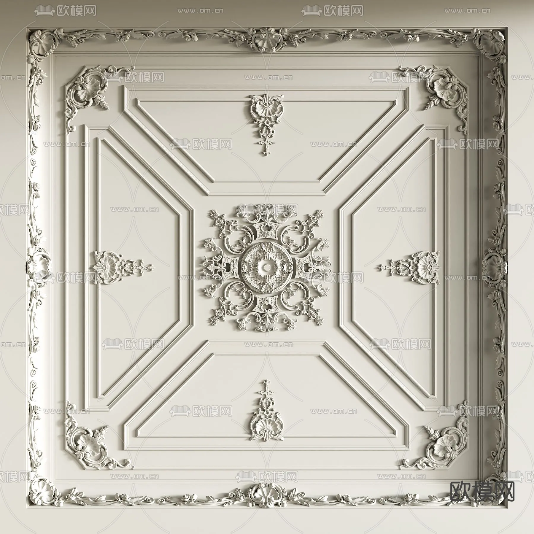 DECOR HELPER - DETAIL - CEILING - VRAY / CORONA - 3D MODEL - 3192