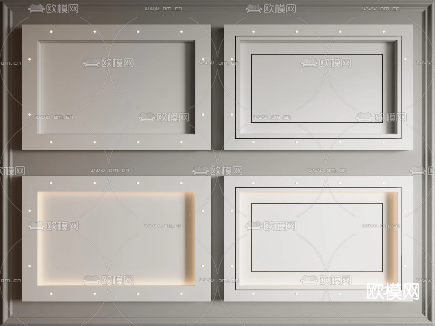 DECOR HELPER - DETAIL - CEILING - VRAY / CORONA - 3D MODEL - 3197