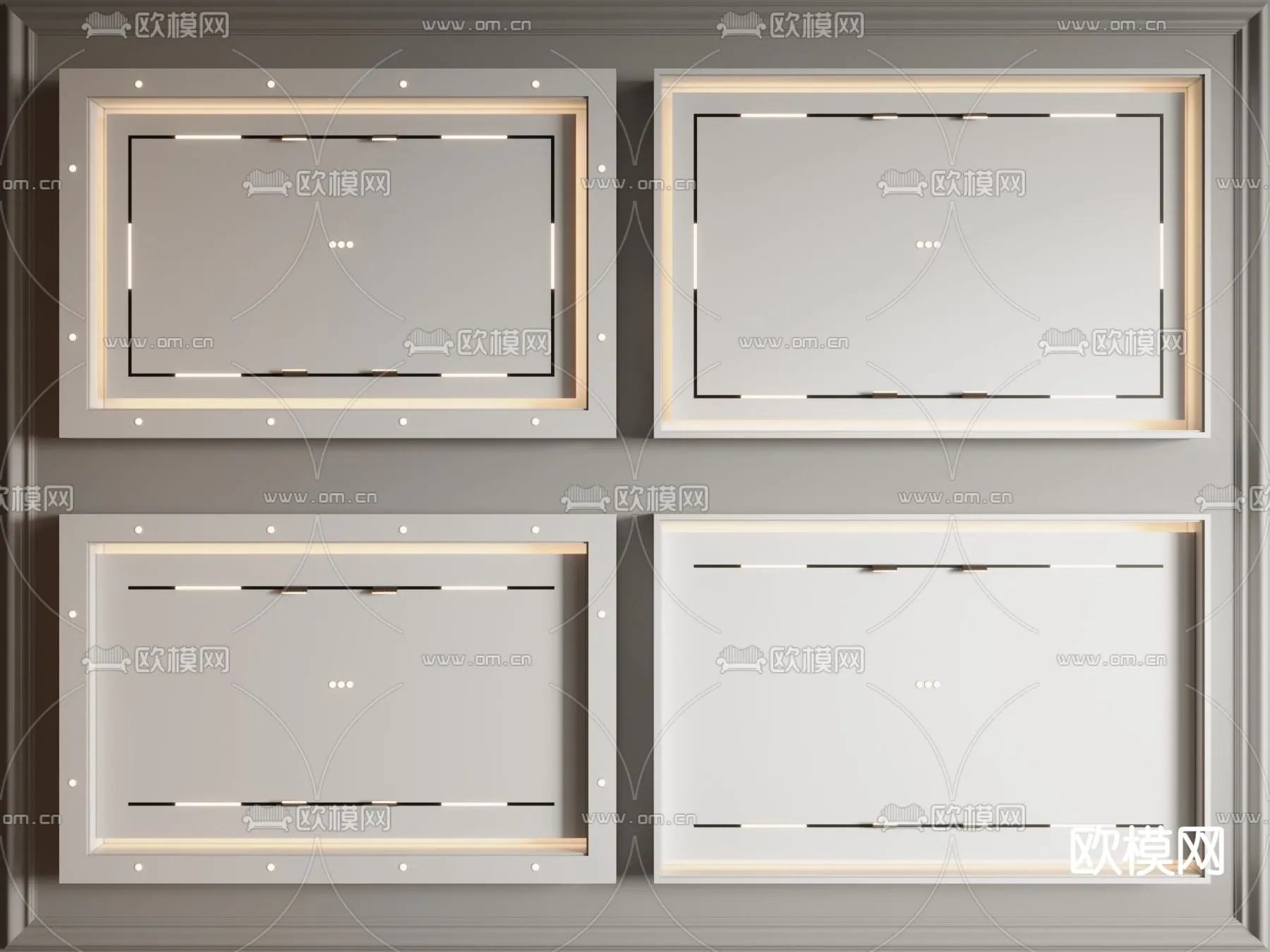 DECOR HELPER - DETAIL - CEILING - VRAY / CORONA - 3D MODEL - 3198