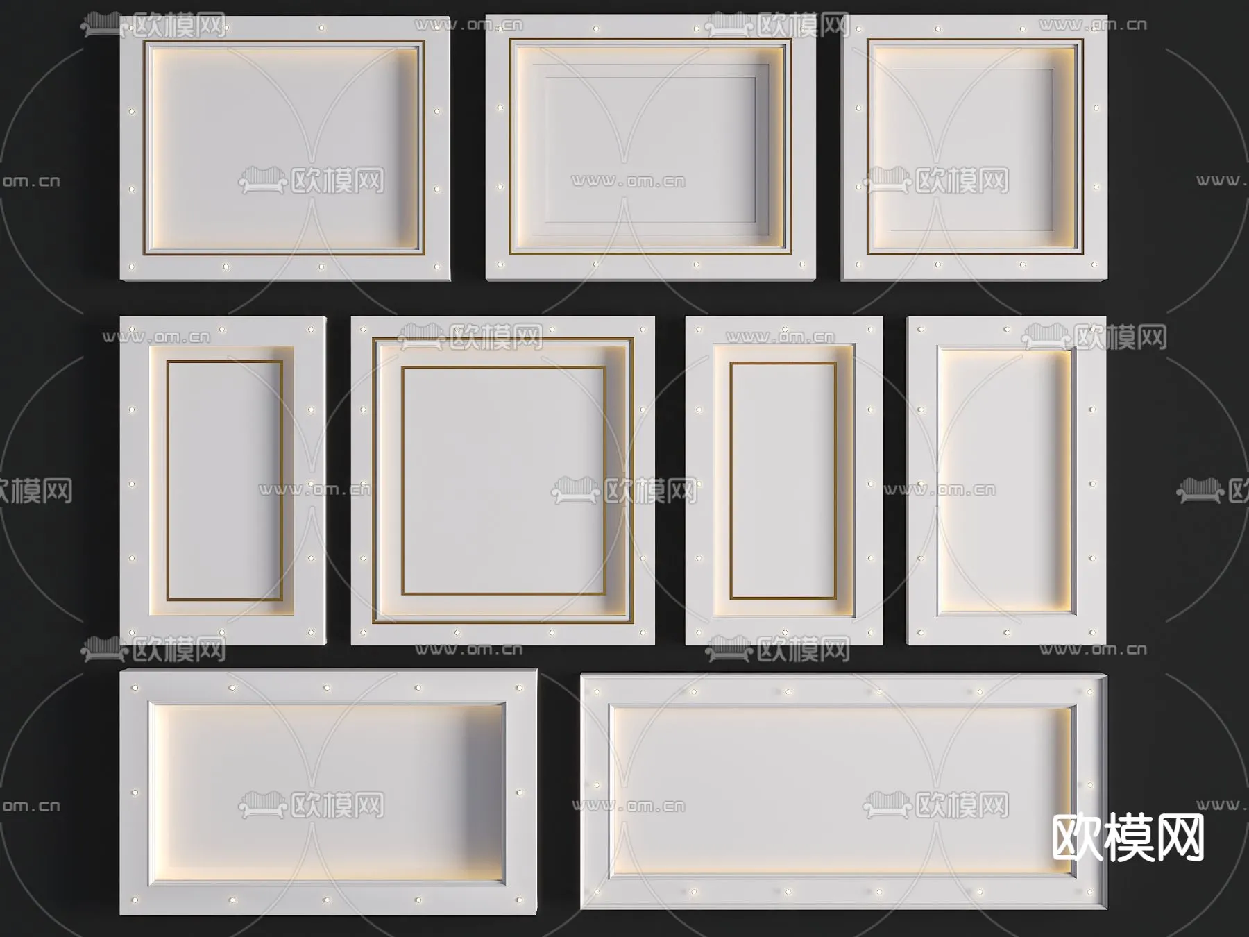 DECOR HELPER - DETAIL - CEILING - VRAY / CORONA - 3D MODEL - 3216