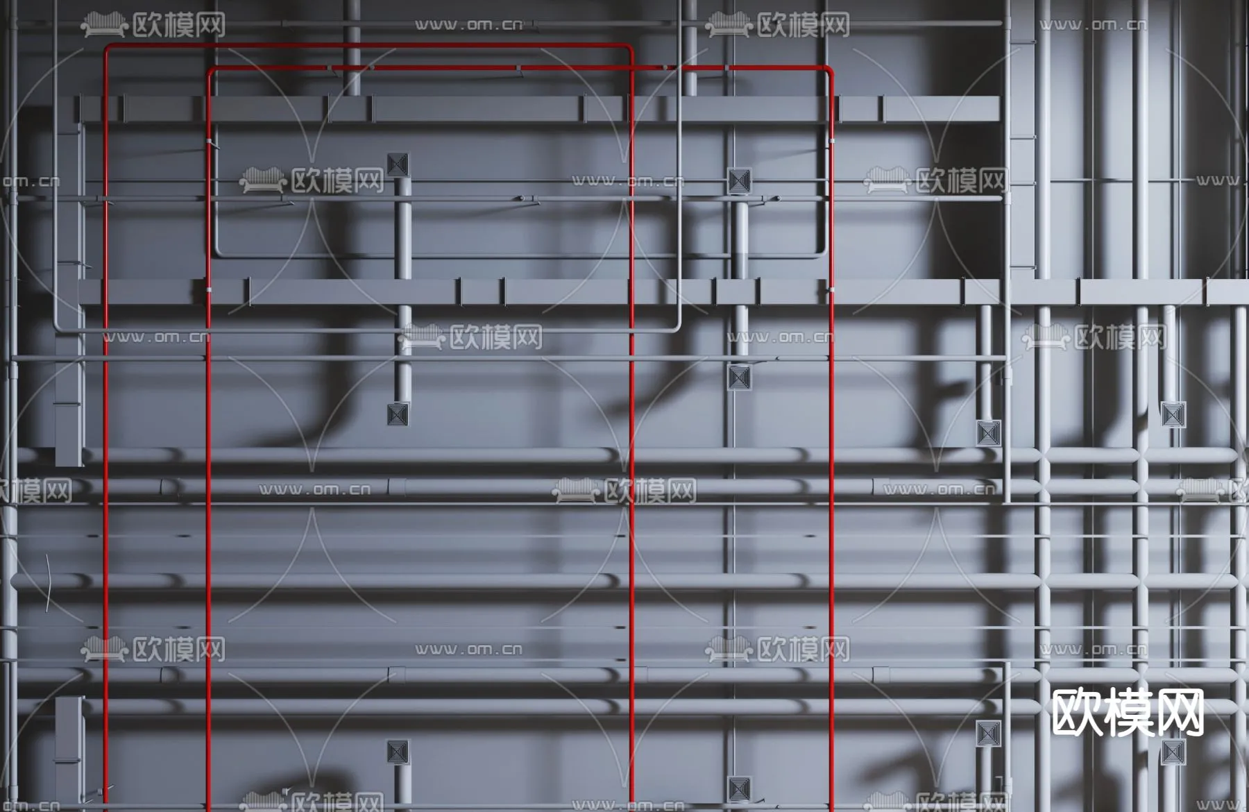 DECOR HELPER - DETAIL - CEILING - VRAY / CORONA - 3D MODEL - 3217