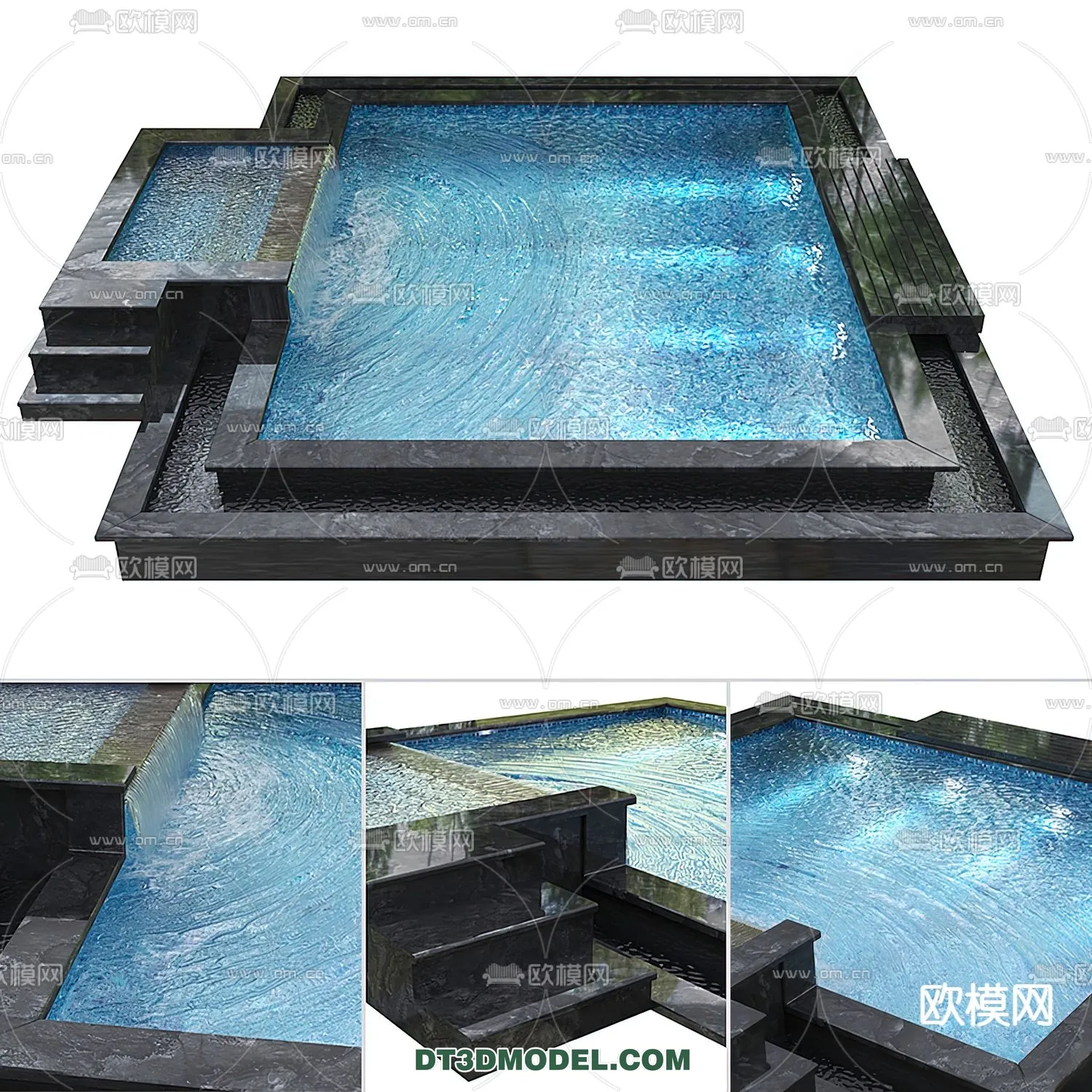 DECOR HELPER - EXTERIOR - POOL - CORONA - 3D MODEL - 1009