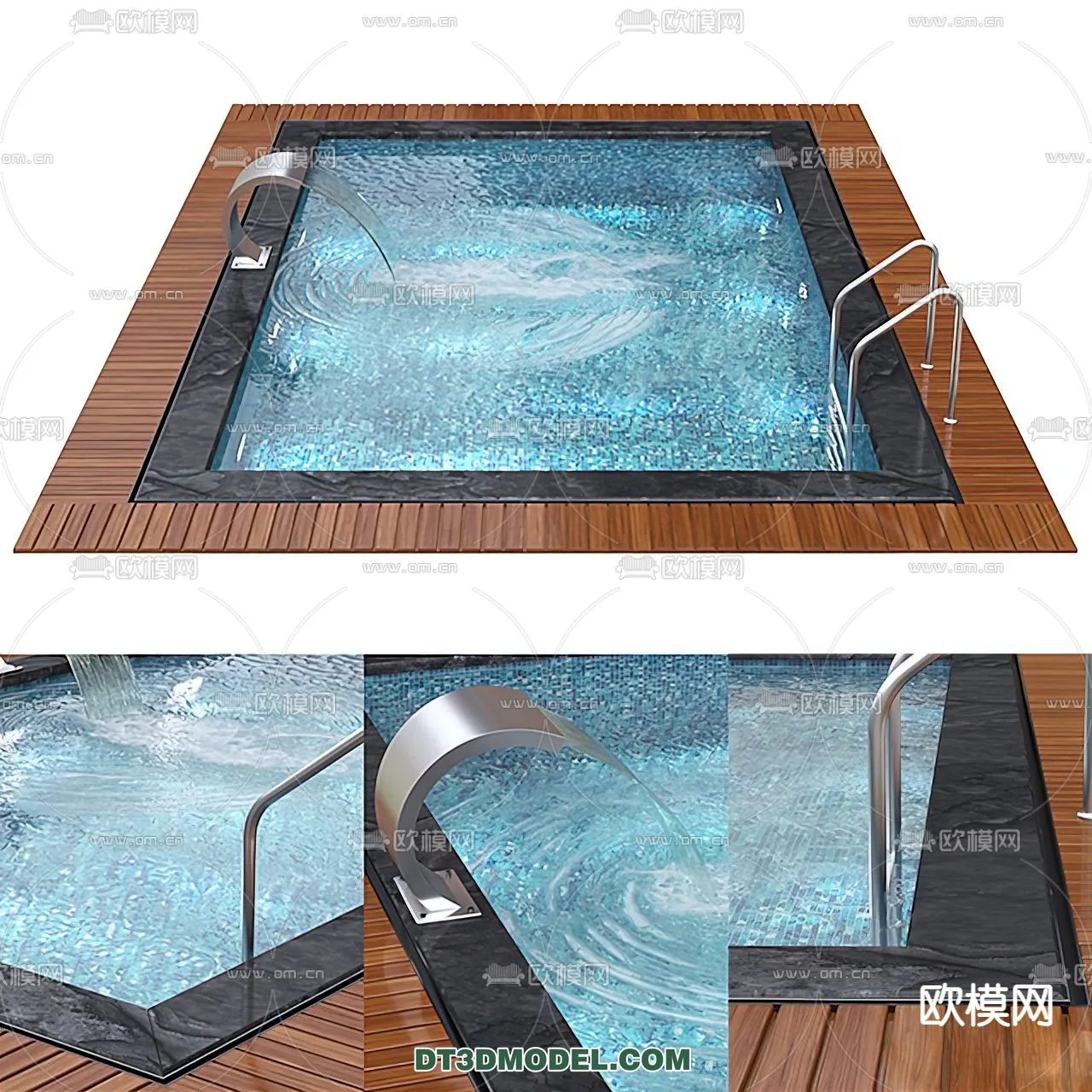 DECOR HELPER - EXTERIOR - POOL - CORONA - 3D MODEL - 1014