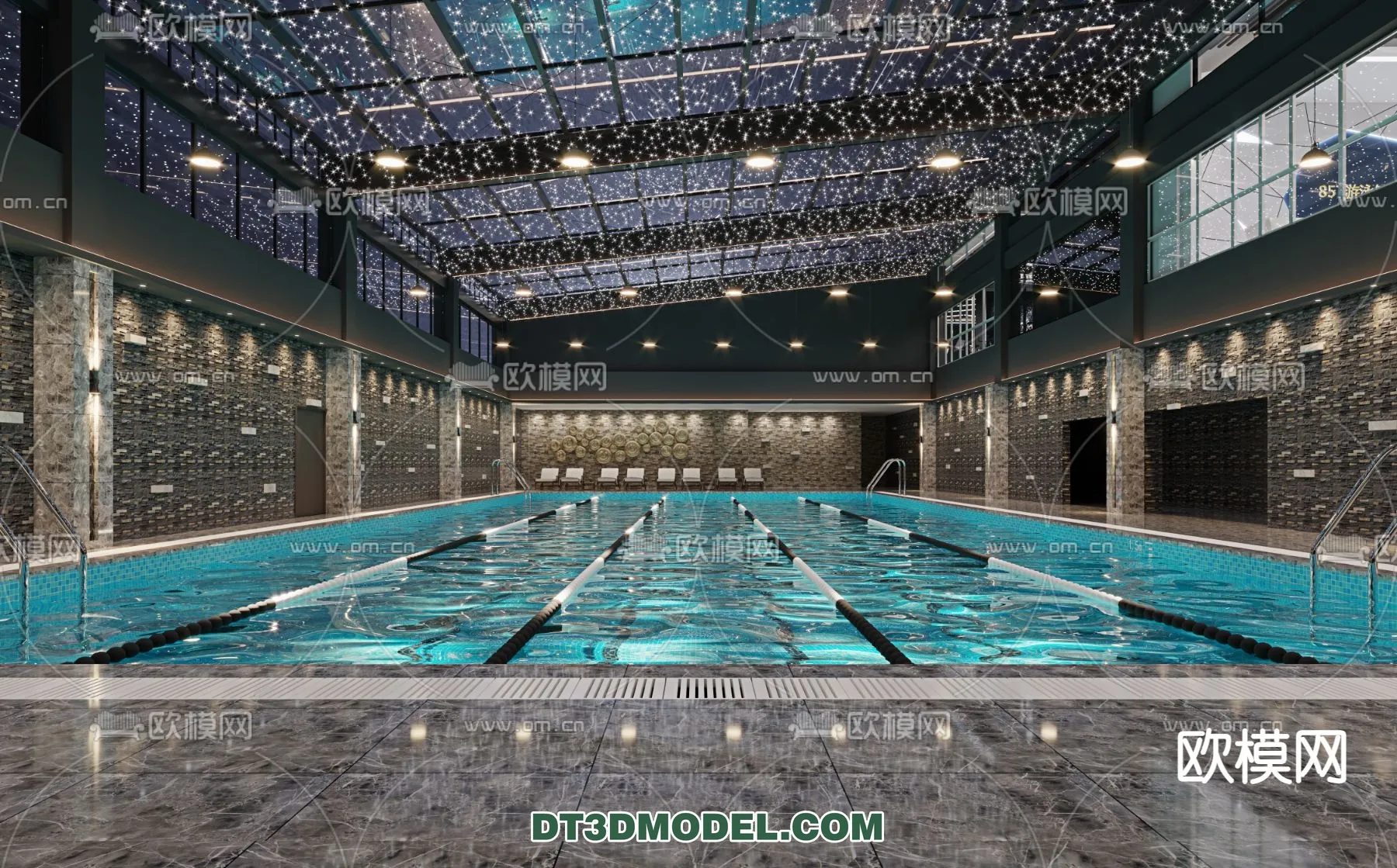 DECOR HELPER - EXTERIOR - POOL - CORONA - 3D MODEL - 1038