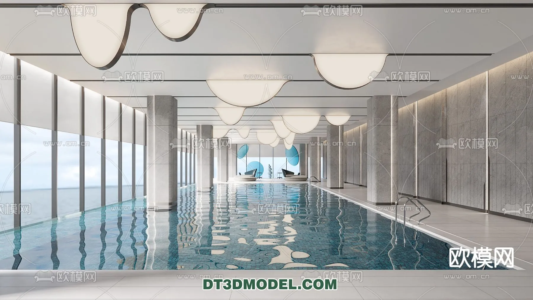 DECOR HELPER - EXTERIOR - POOL - CORONA - 3D MODEL - 1048