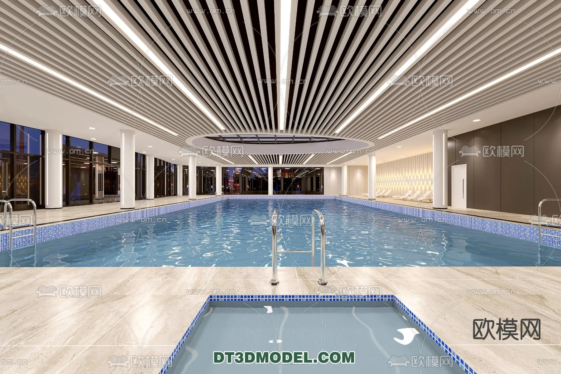 DECOR HELPER - EXTERIOR - POOL - CORONA - 3D MODEL - 1062