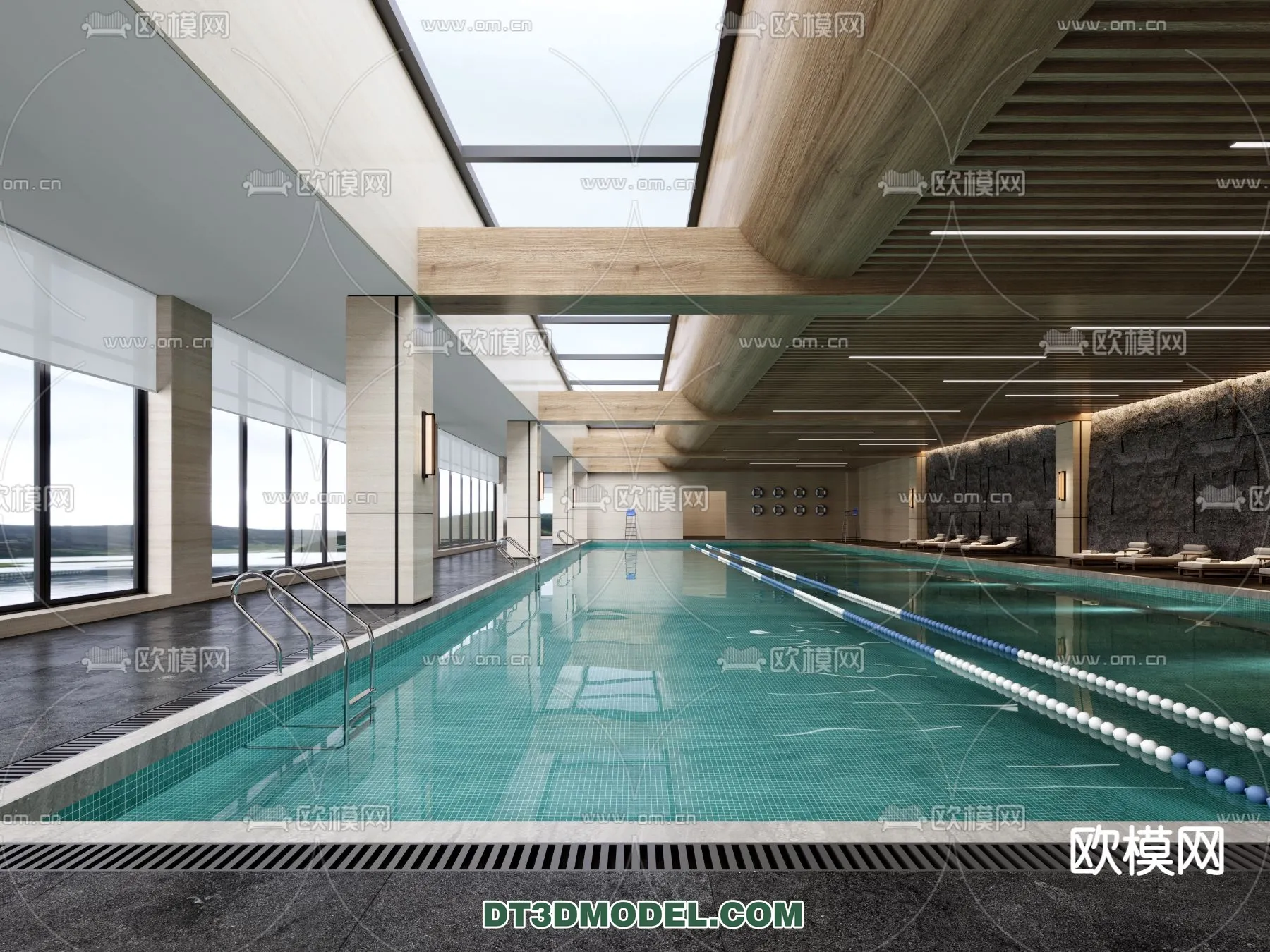 DECOR HELPER - EXTERIOR - POOL - CORONA - 3D MODEL - 1065