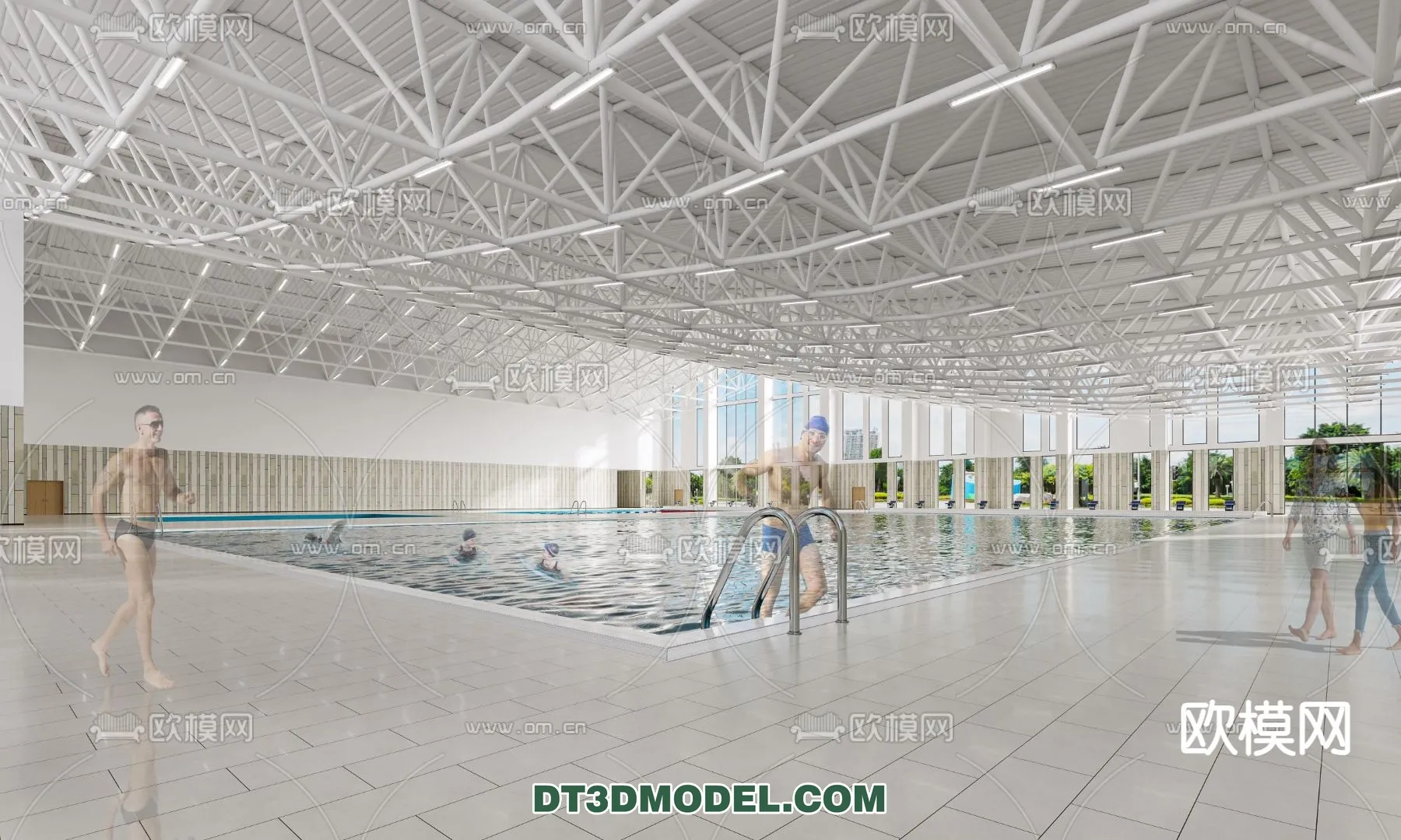 DECOR HELPER - EXTERIOR - POOL - CORONA - 3D MODEL - 1074