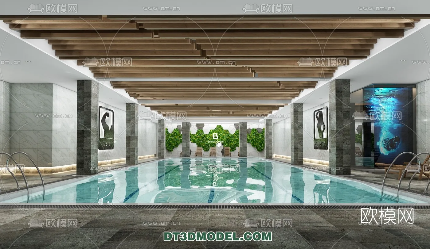 DECOR HELPER - EXTERIOR - POOL - VRAY / CORONA - 3D MODEL - 1000