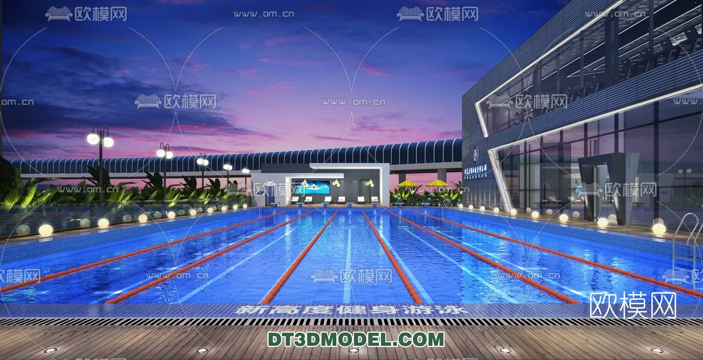 DECOR HELPER - EXTERIOR - POOL - VRAY / CORONA - 3D MODEL - 1001