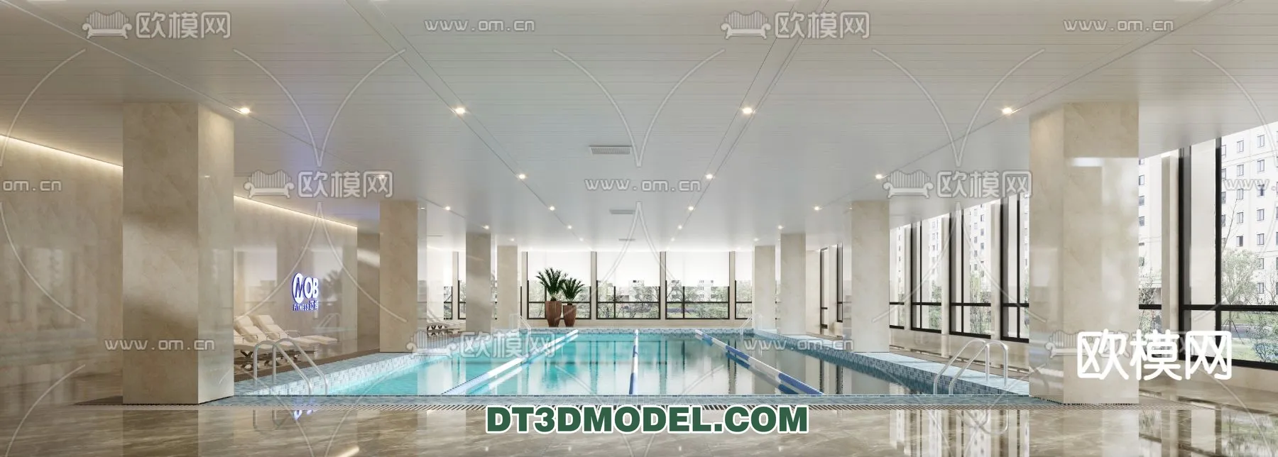 DECOR HELPER - EXTERIOR - POOL - VRAY / CORONA - 3D MODEL - 1007