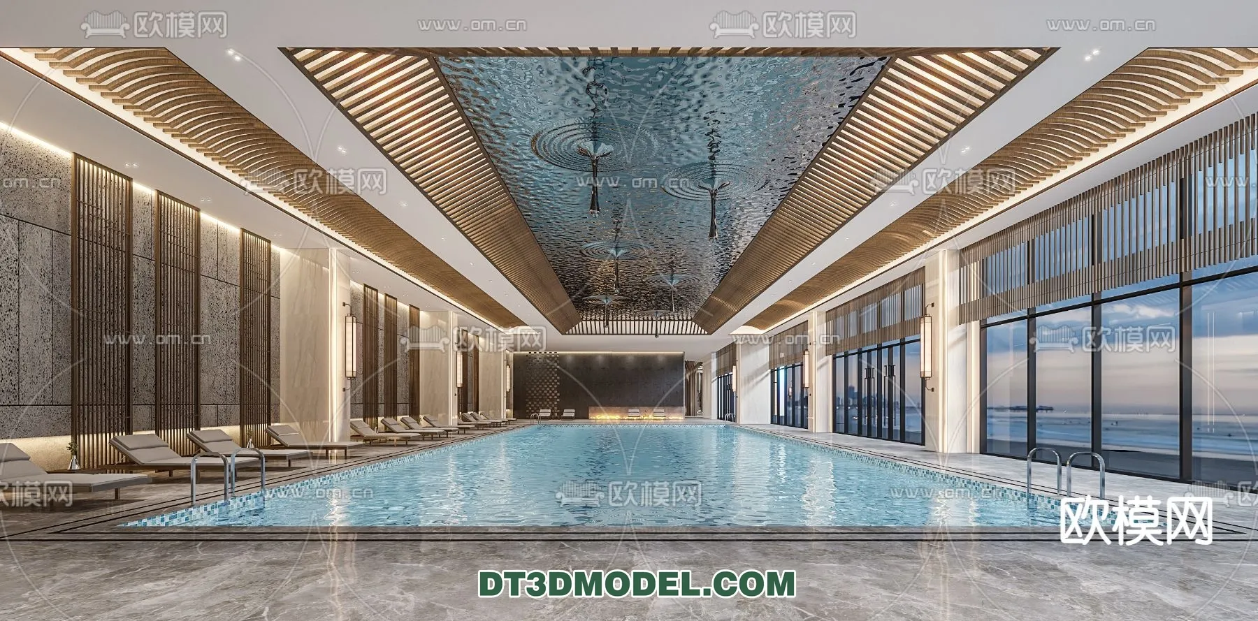 DECOR HELPER - EXTERIOR - POOL - VRAY / CORONA - 3D MODEL - 1023