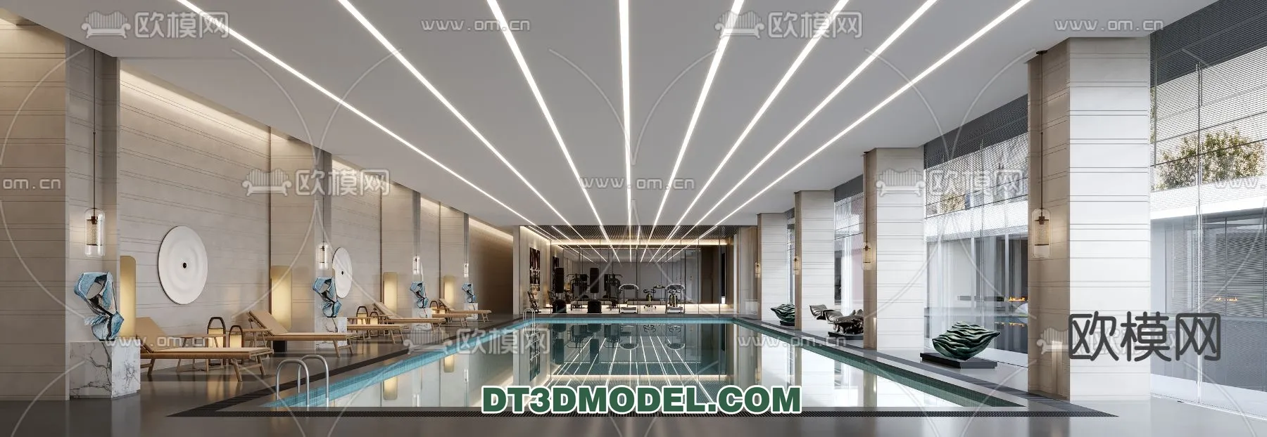 DECOR HELPER - EXTERIOR - POOL - VRAY / CORONA - 3D MODEL - 1028