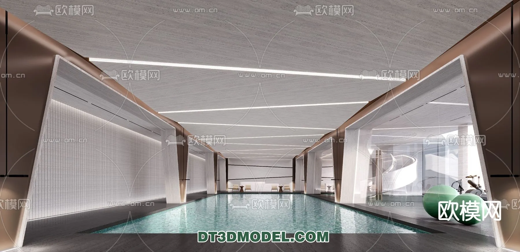 DECOR HELPER - EXTERIOR - POOL - VRAY / CORONA - 3D MODEL - 1030