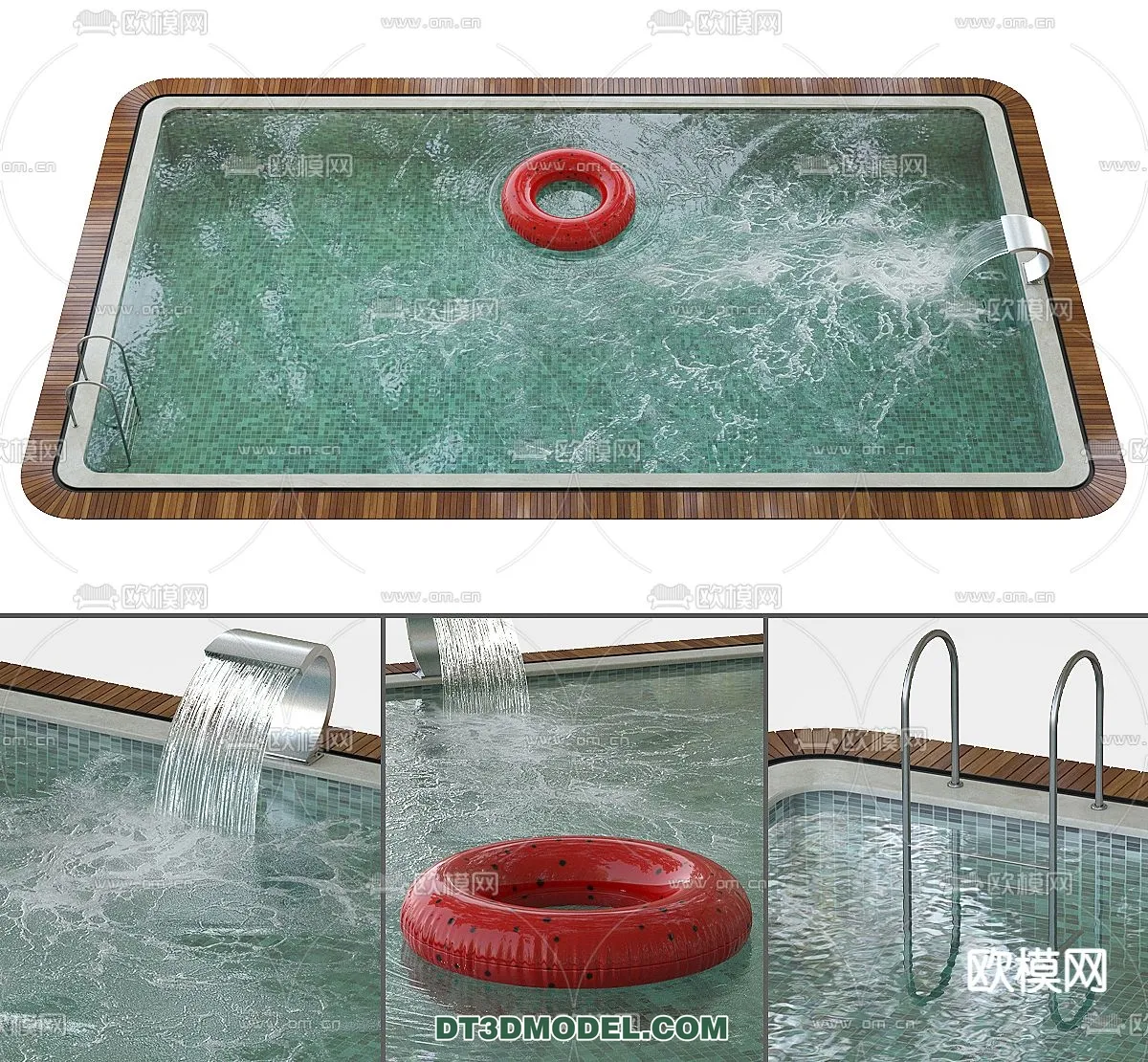 DECOR HELPER - EXTERIOR - POOL - VRAY / CORONA - 3D MODEL - 1049