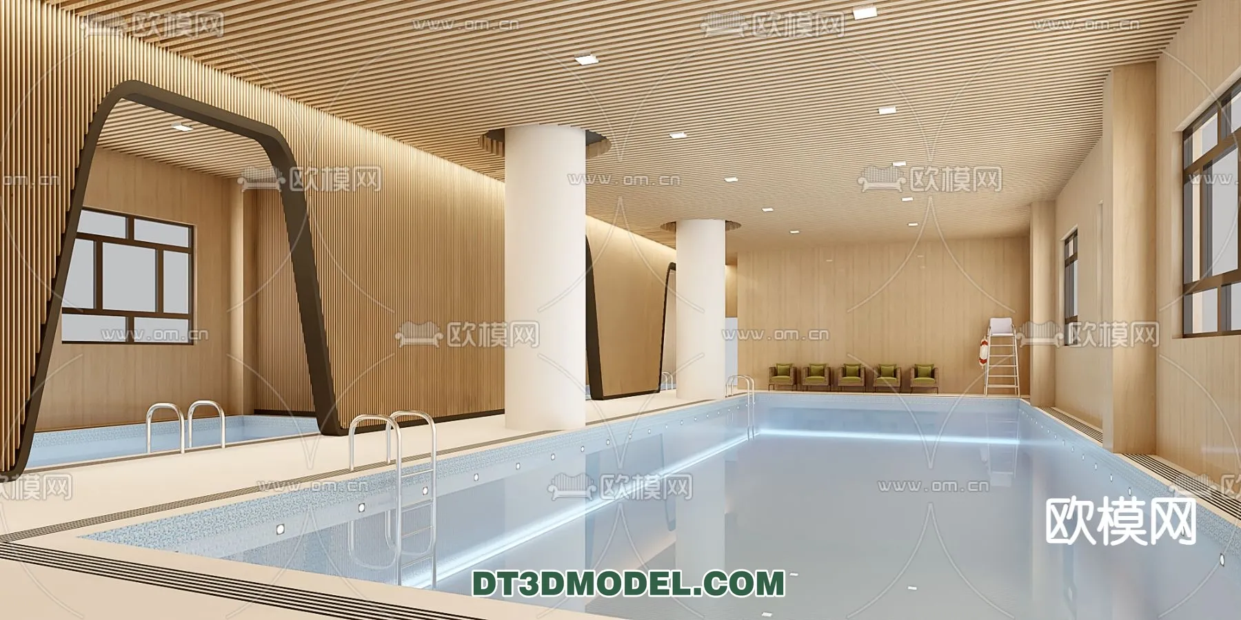 DECOR HELPER - EXTERIOR - POOL - VRAY / CORONA - 3D MODEL - 1059