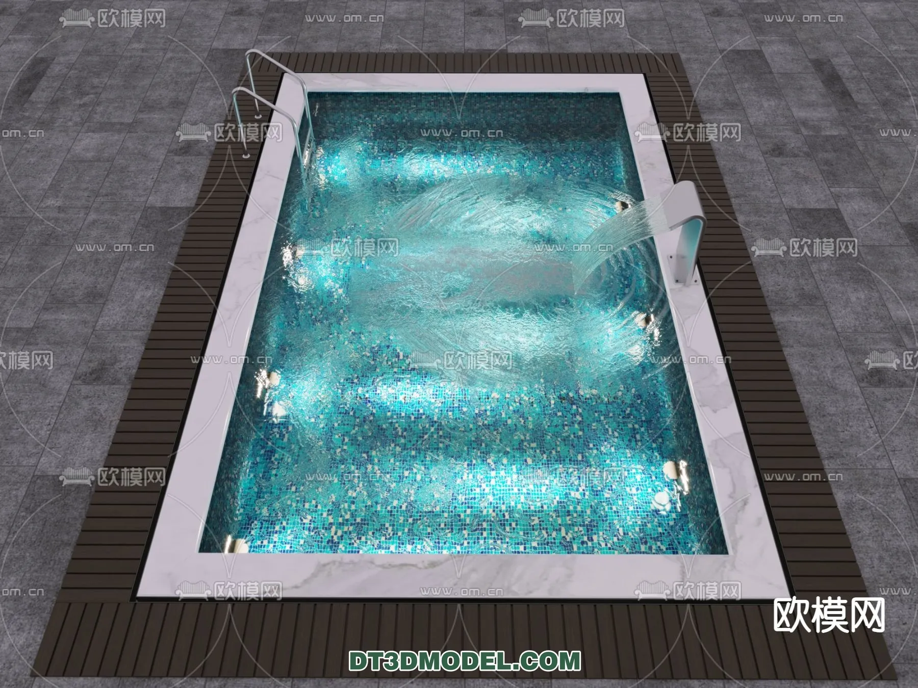 DECOR HELPER - EXTERIOR - POOL - VRAY / CORONA - 3D MODEL - 1060