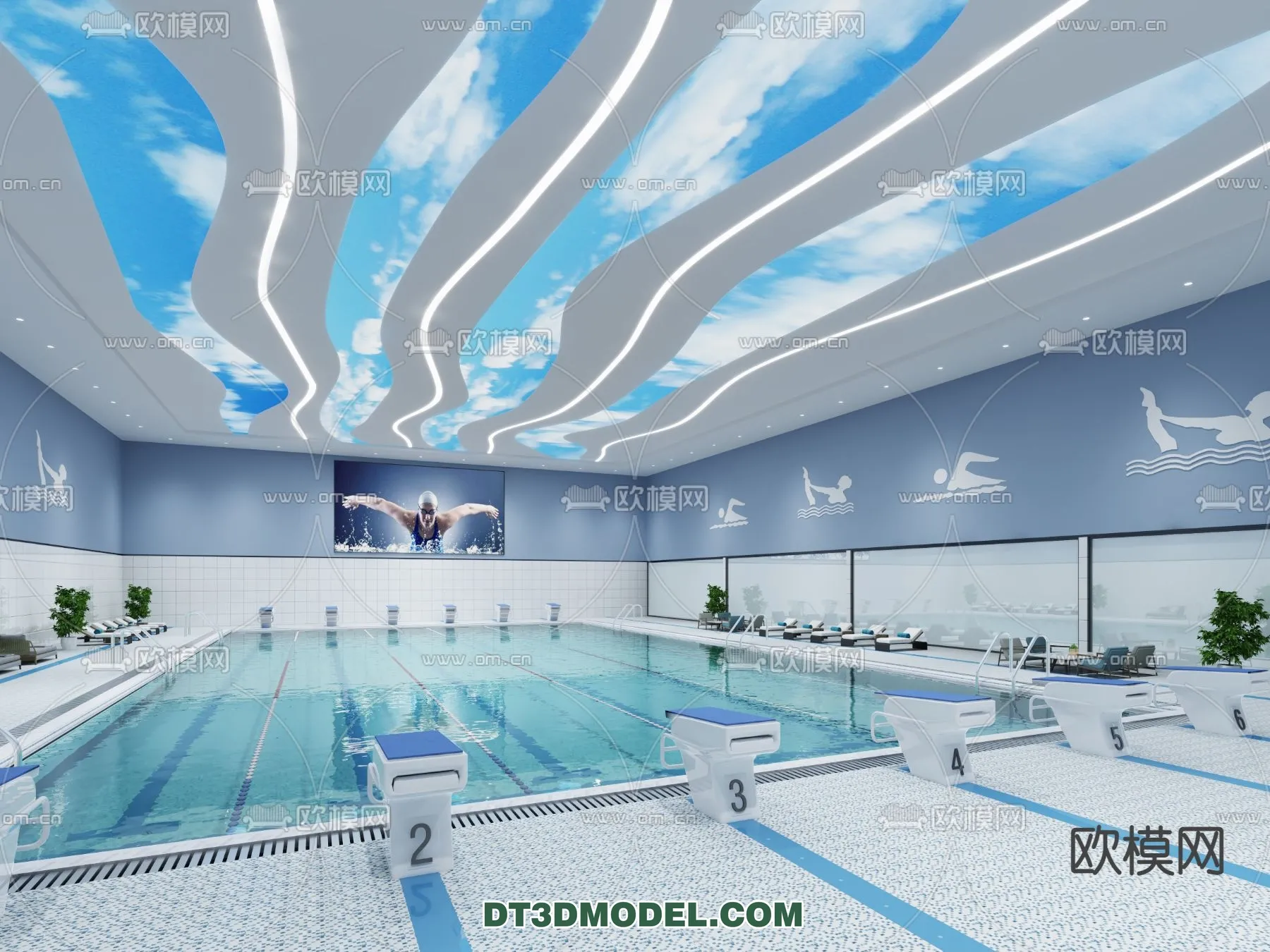 DECOR HELPER - EXTERIOR - POOL - VRAY / CORONA - 3D MODEL - 1061