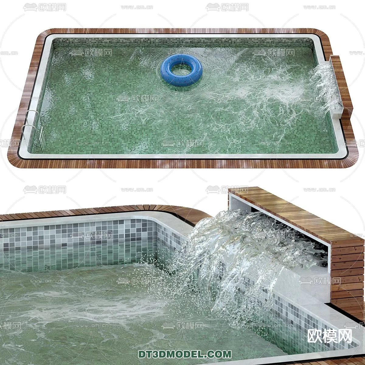 DECOR HELPER - EXTERIOR - POOL - VRAY / CORONA - 3D MODEL - 1067