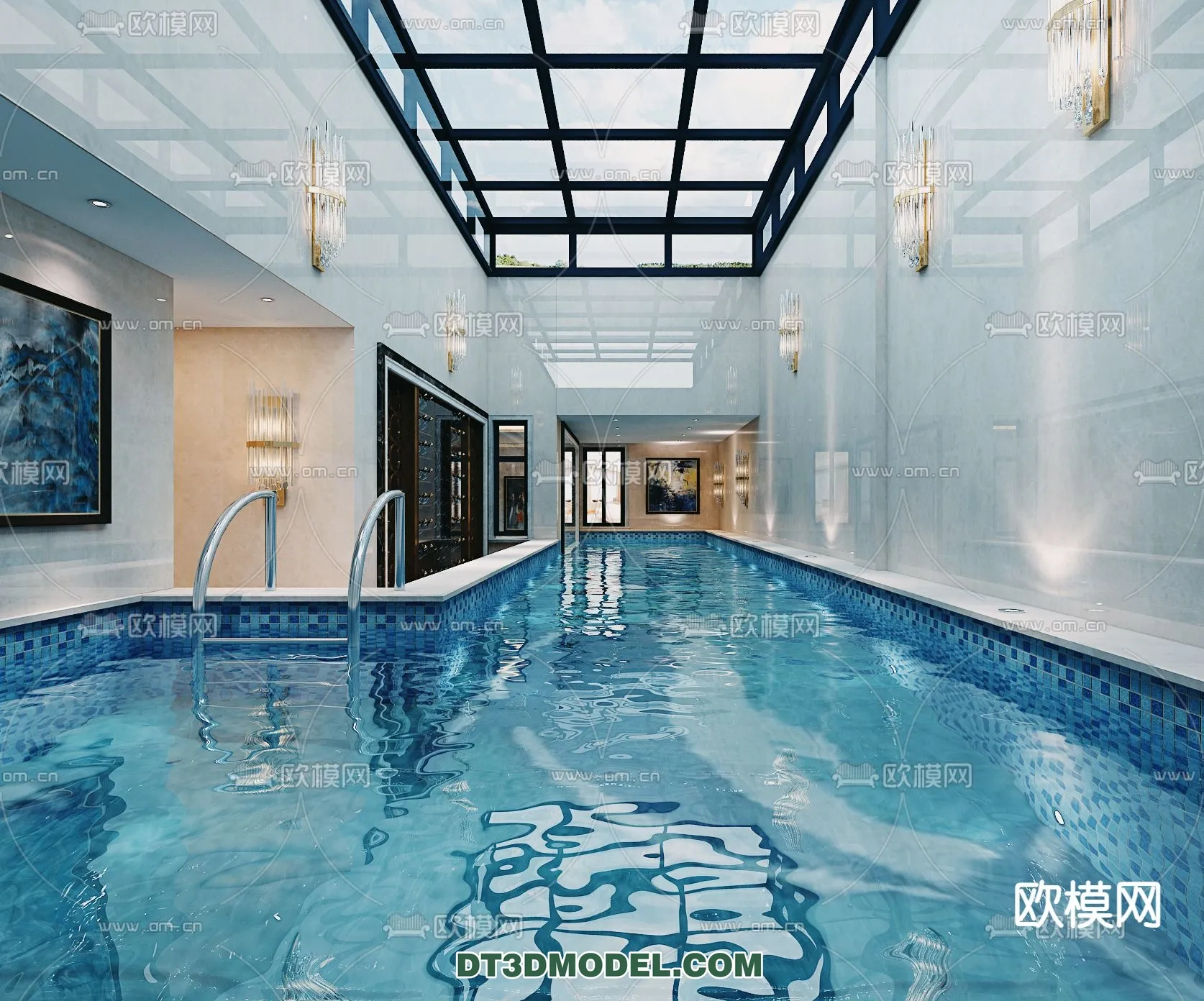 DECOR HELPER - EXTERIOR - POOL - VRAY / CORONA - 3D MODEL - 1069