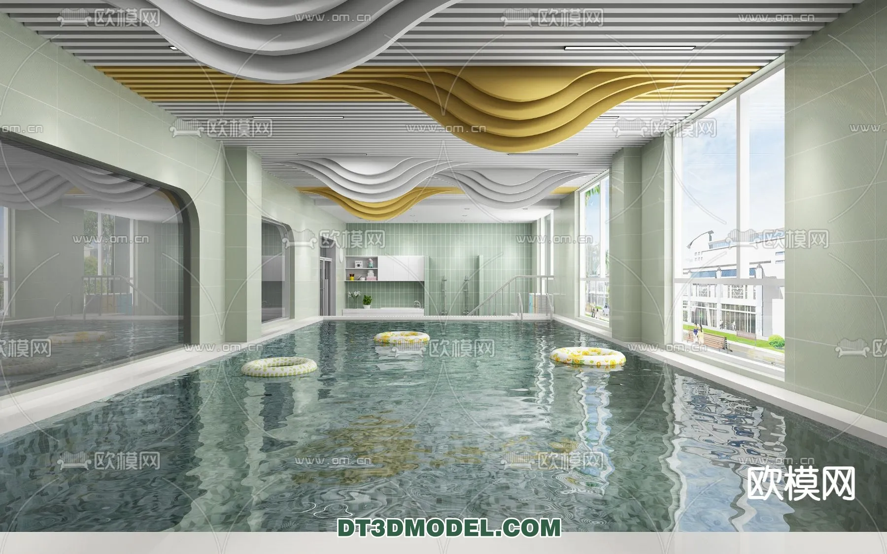 DECOR HELPER - EXTERIOR - POOL - VRAY / CORONA - 3D MODEL - 1072