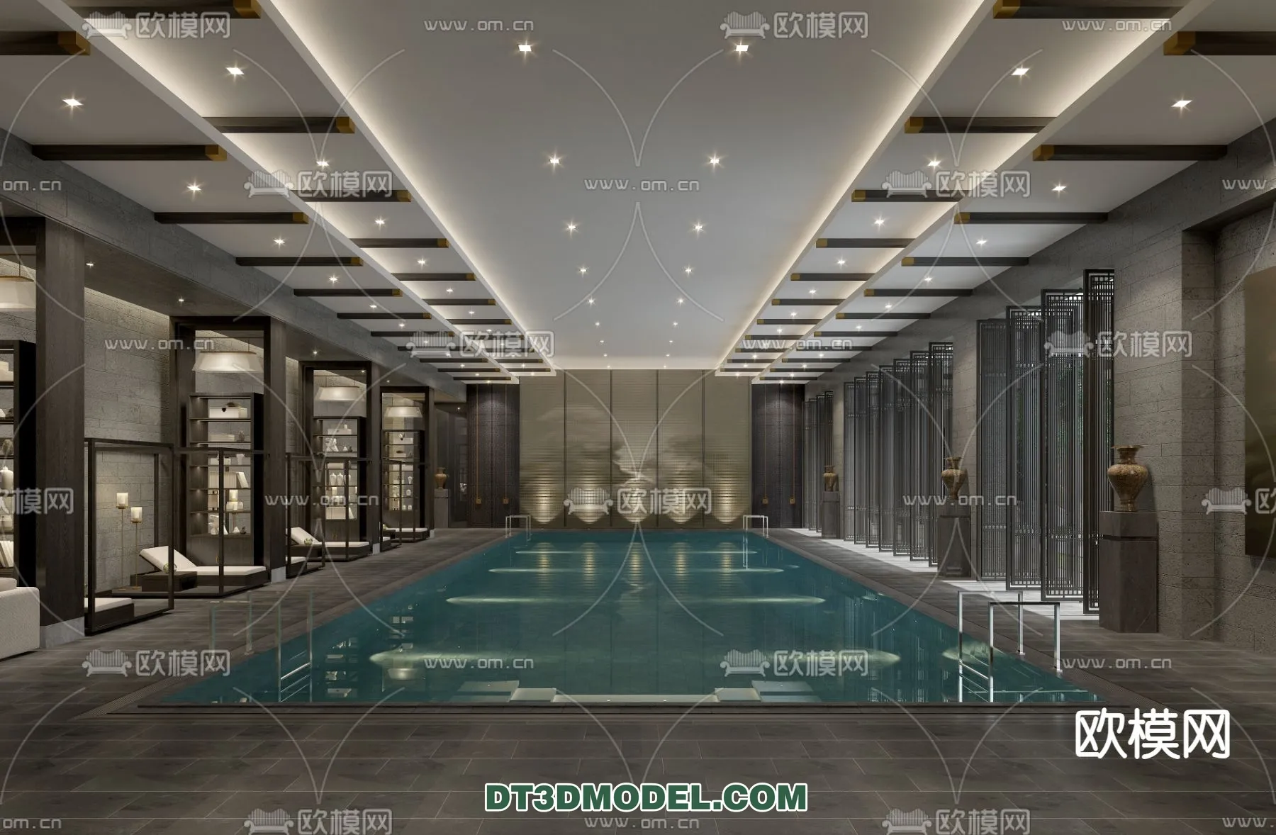 DECOR HELPER - EXTERIOR - POOL - VRAY / CORONA - 3D MODEL - 1084