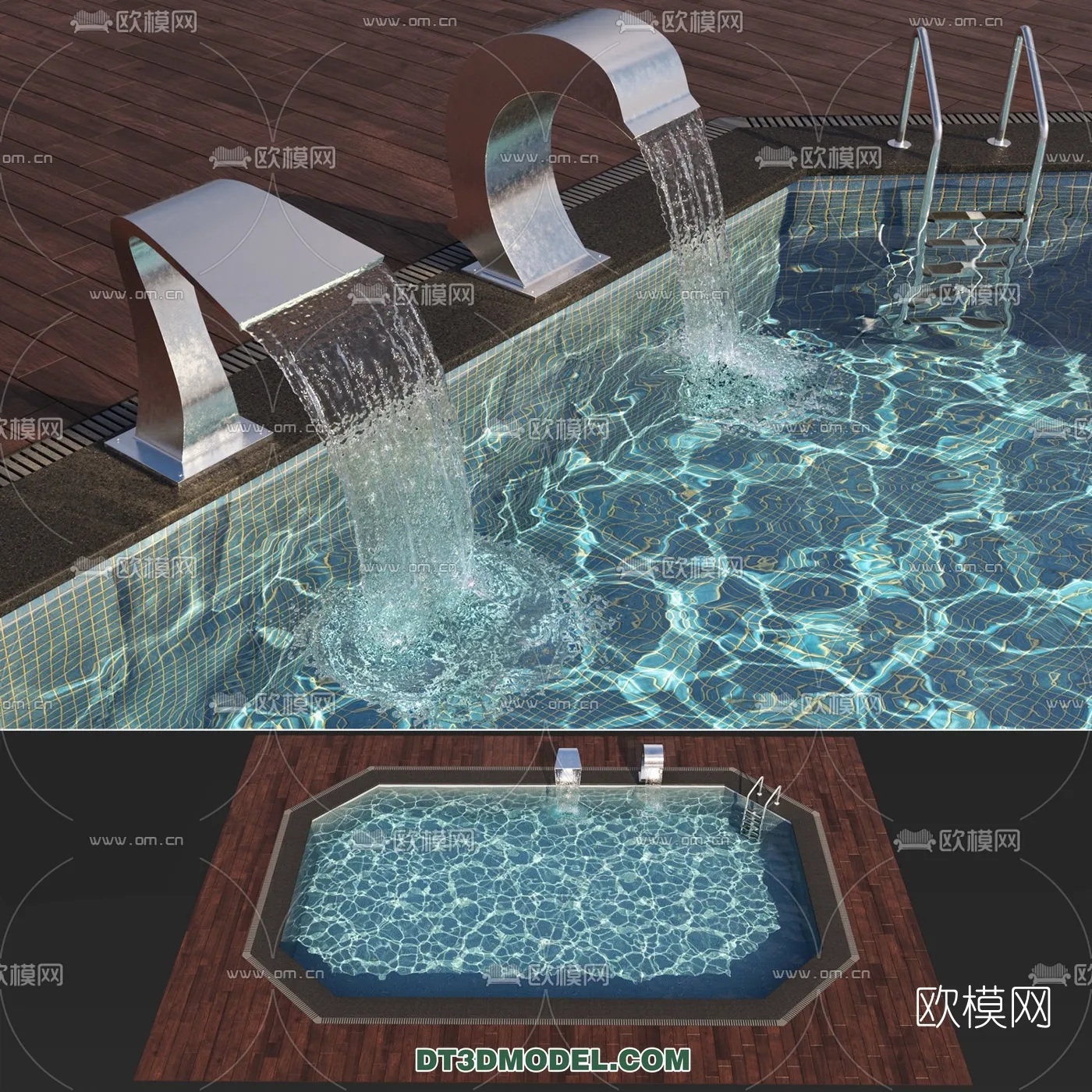 DECOR HELPER - EXTERIOR - POOL - VRAY / CORONA - 3D MODEL - 994