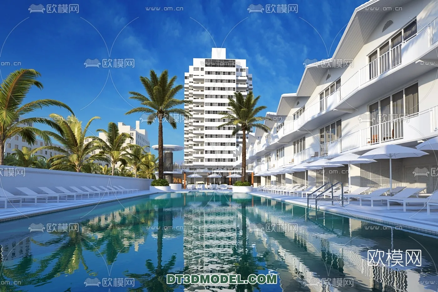 DECOR HELPER - EXTERIOR - POOL - VRAY / CORONA - 3D MODEL - 998