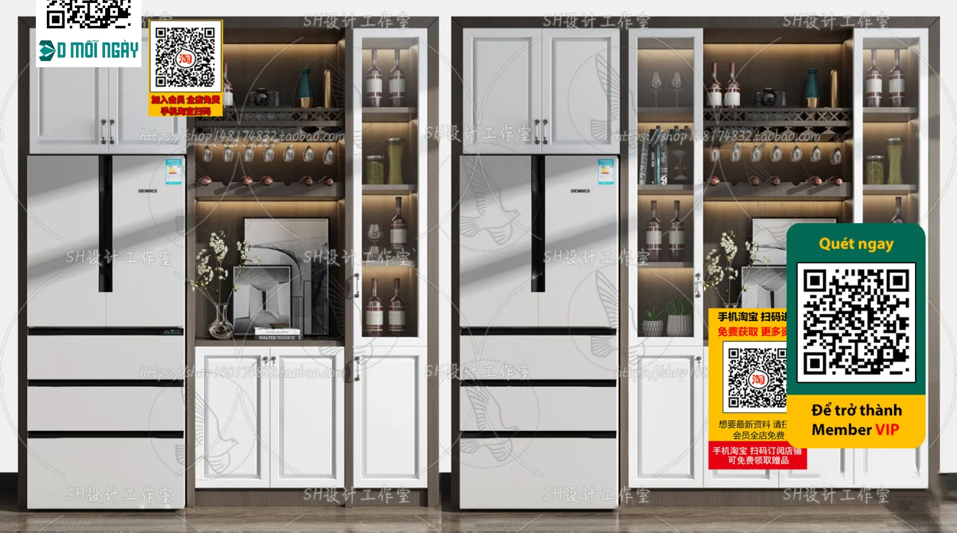 DECOR HELPER - INTERIOR - WINE SHOP - VRAY / CORONA - 3D MODEL - 5174