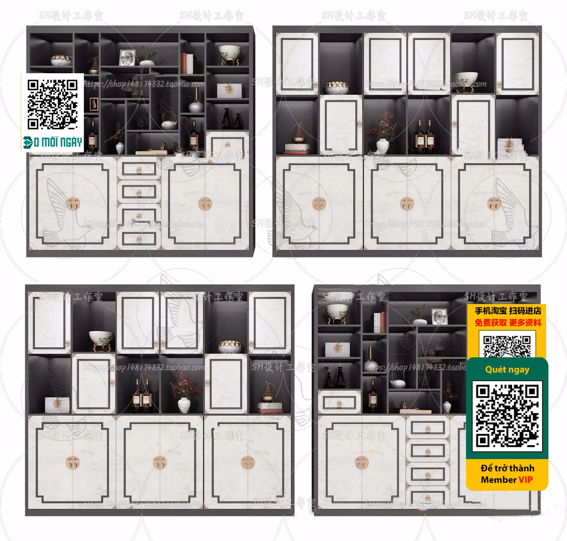 DECOR HELPER - INTERIOR - WINE SHOP - VRAY / CORONA - 3D MODEL - 5182