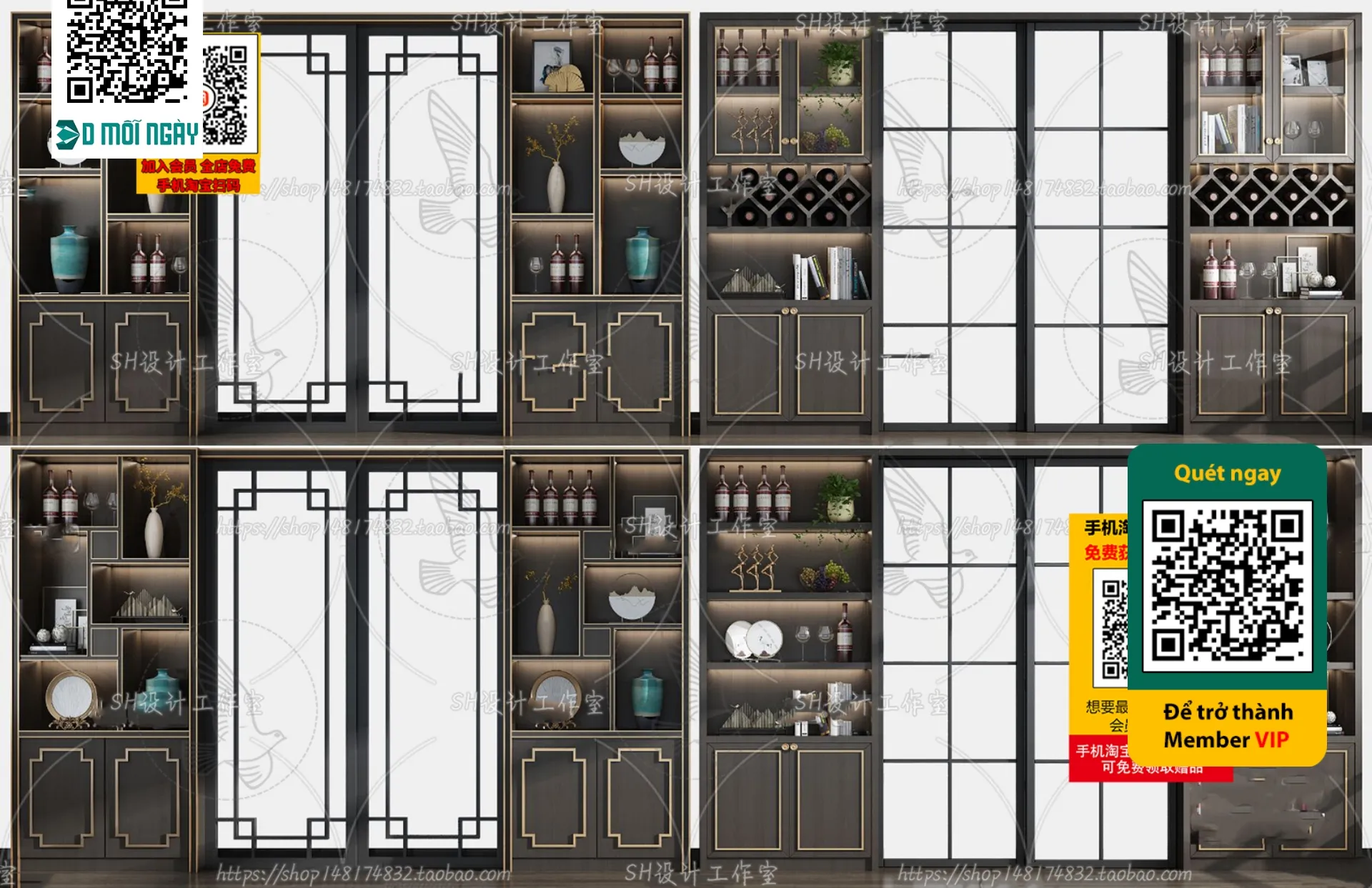 DECOR HELPER - INTERIOR - WINE SHOP - VRAY / CORONA - 3D MODEL - 5183