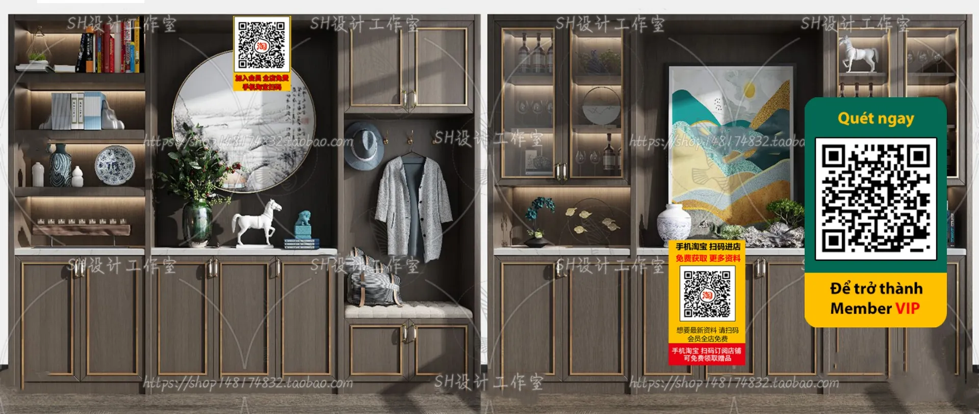 DECOR HELPER - INTERIOR - WINE SHOP - VRAY / CORONA - 3D MODEL - 5194