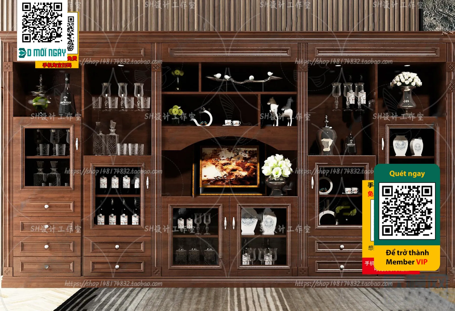 DECOR HELPER - INTERIOR - WINE SHOP - VRAY / CORONA - 3D MODEL - 5210