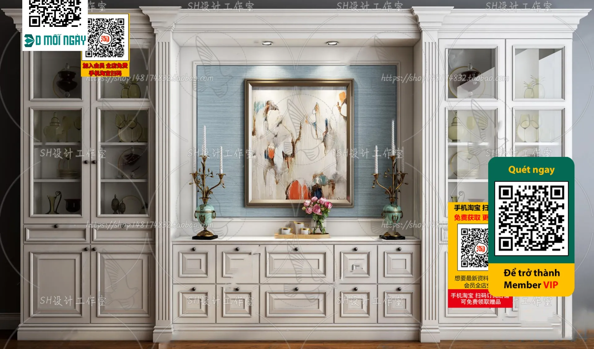 DECOR HELPER - INTERIOR - WINE SHOP - VRAY / CORONA - 3D MODEL - 5223