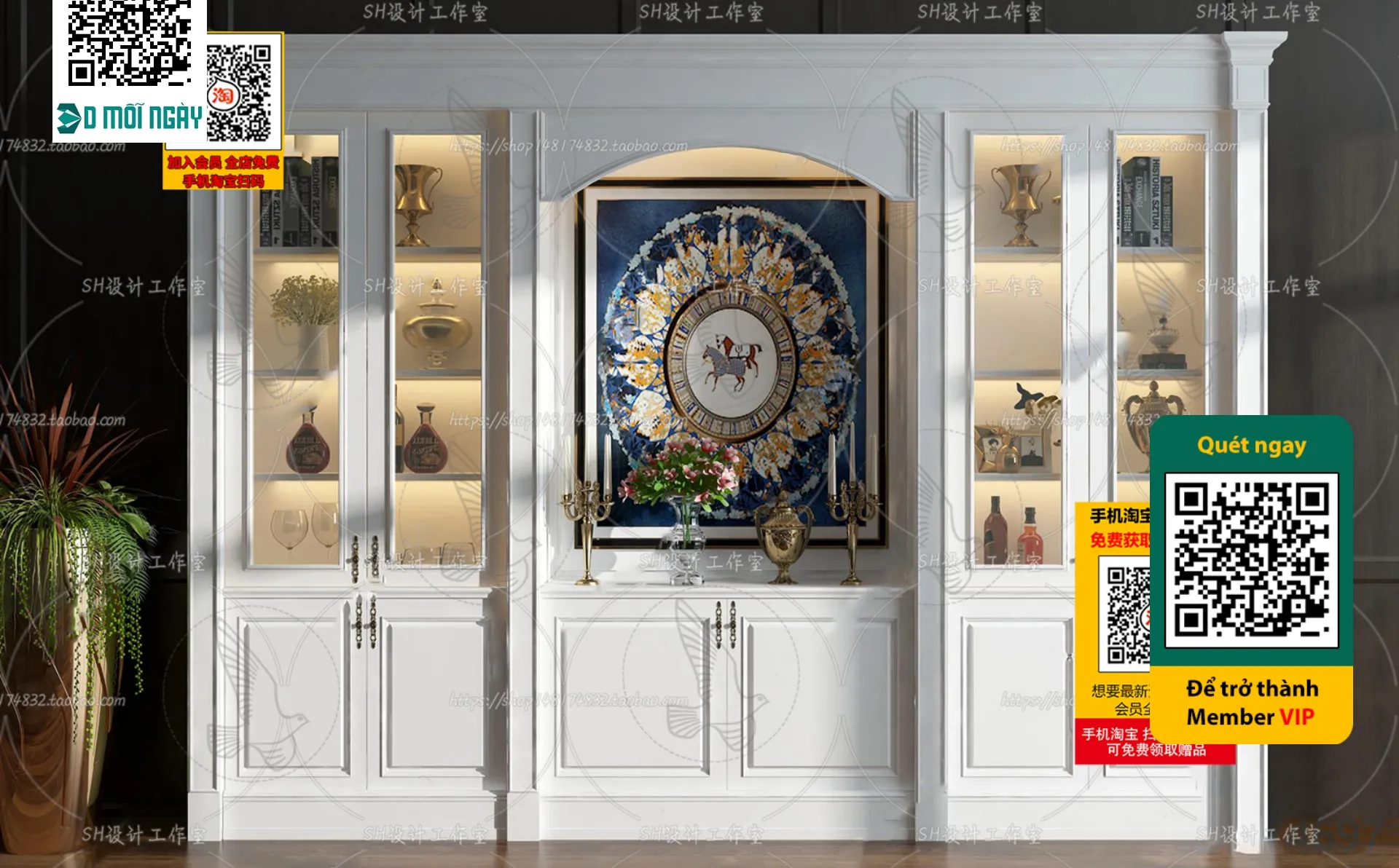 DECOR HELPER - INTERIOR - WINE SHOP - VRAY / CORONA - 3D MODEL - 5224