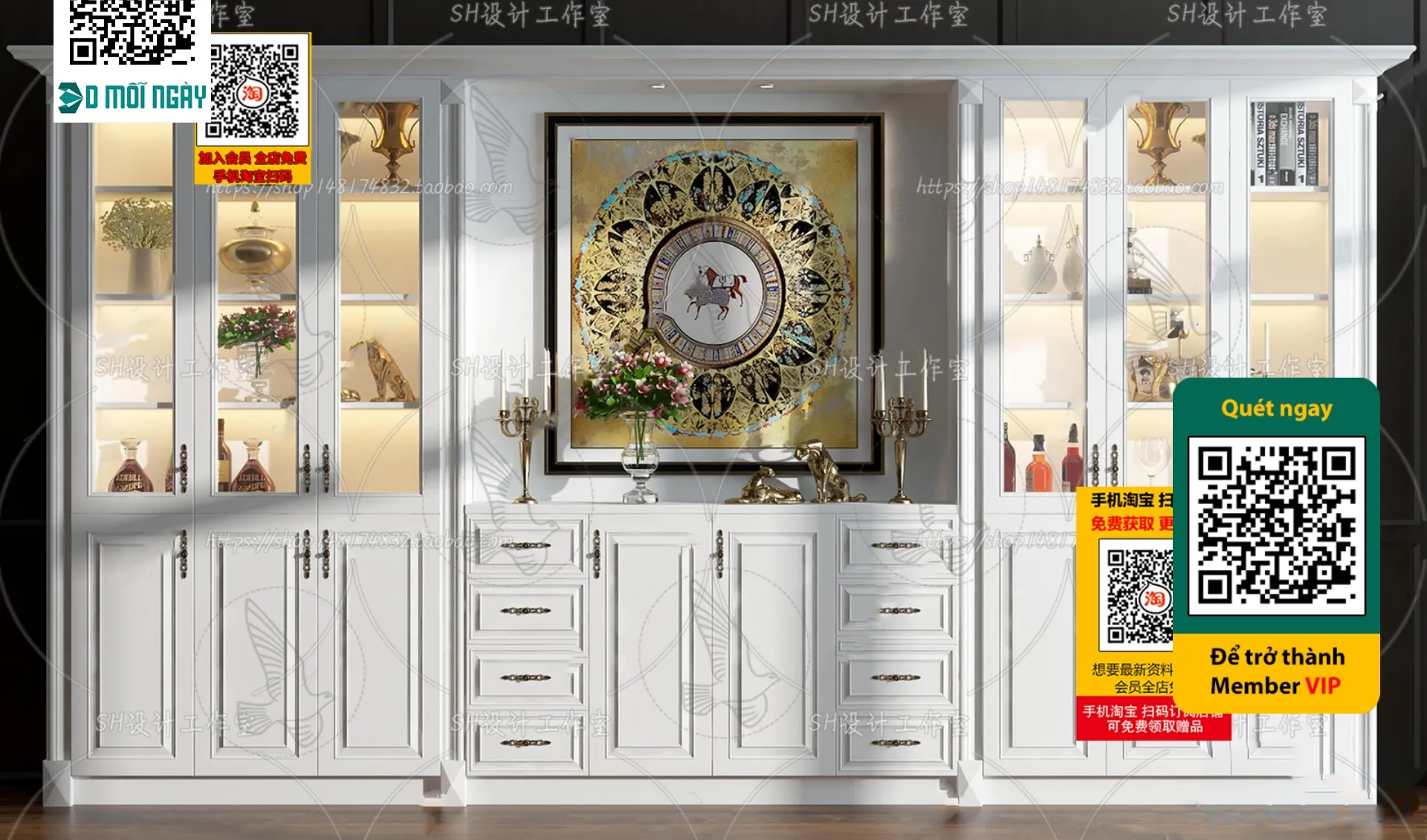 DECOR HELPER - INTERIOR - WINE SHOP - VRAY / CORONA - 3D MODEL - 5225