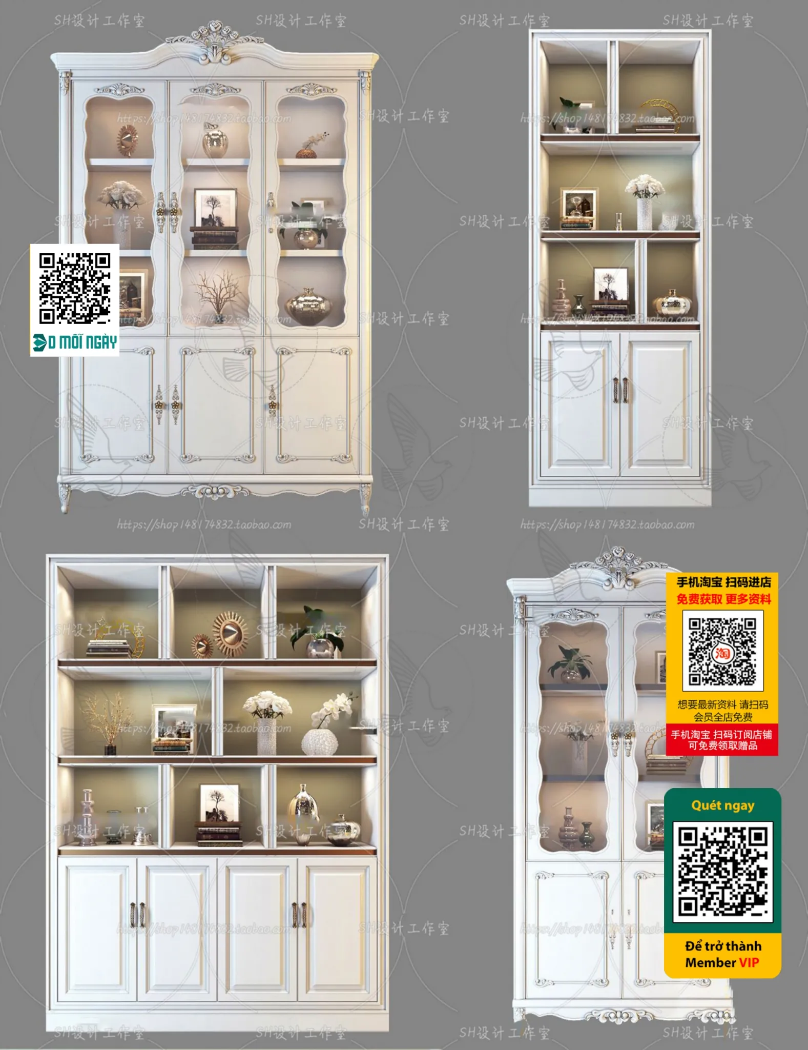 DECOR HELPER - INTERIOR - WINE SHOP - VRAY / CORONA - 3D MODEL - 5241