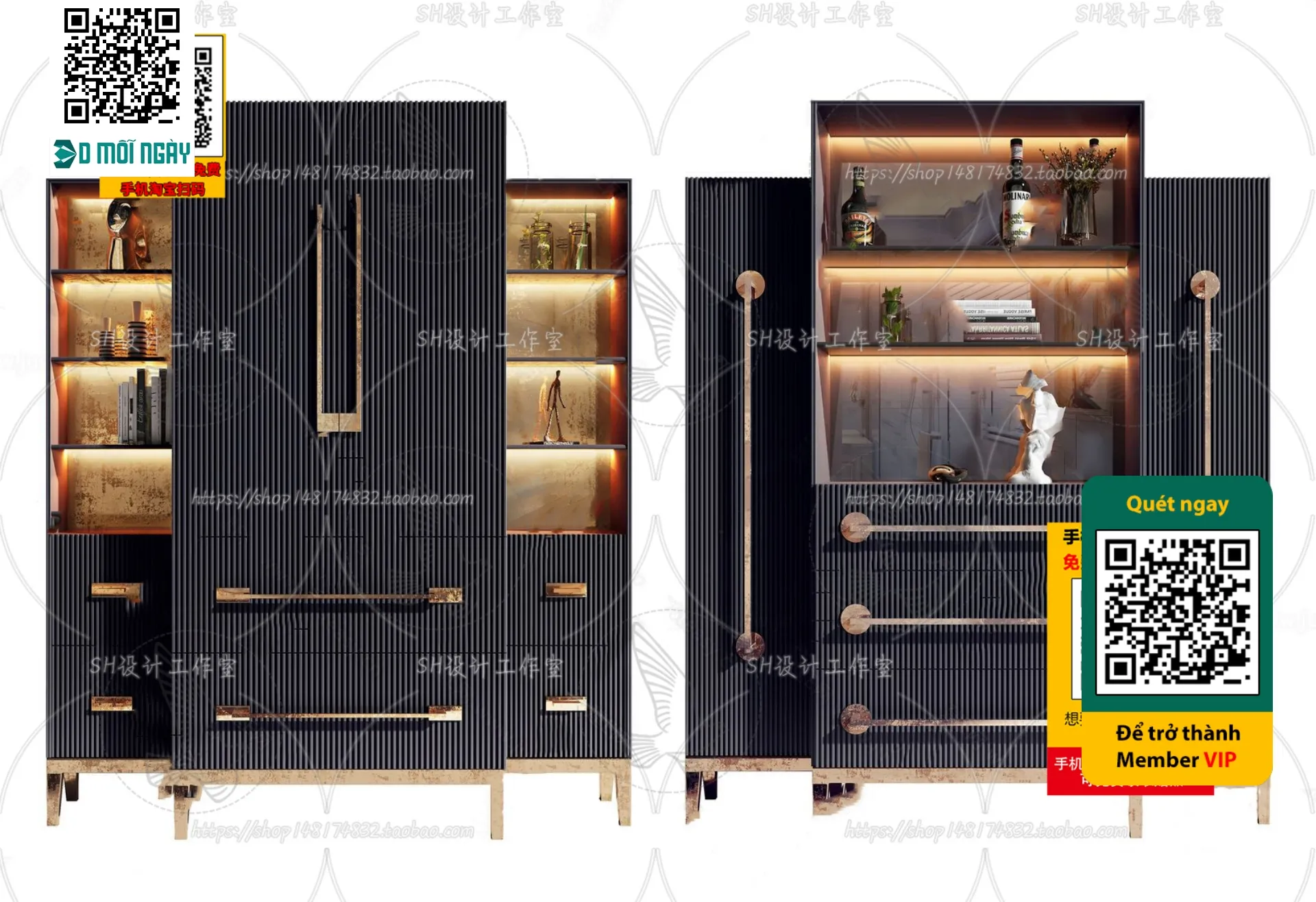 DECOR HELPER - INTERIOR - WINE SHOP - VRAY / CORONA - 3D MODEL - 5248