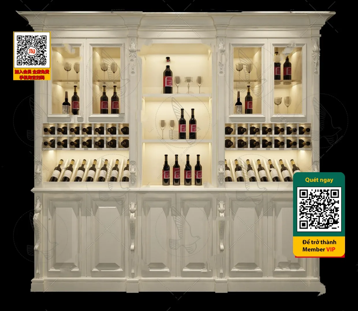 DECOR HELPER - INTERIOR - WINE SHOP - VRAY / CORONA - 3D MODEL - 5624