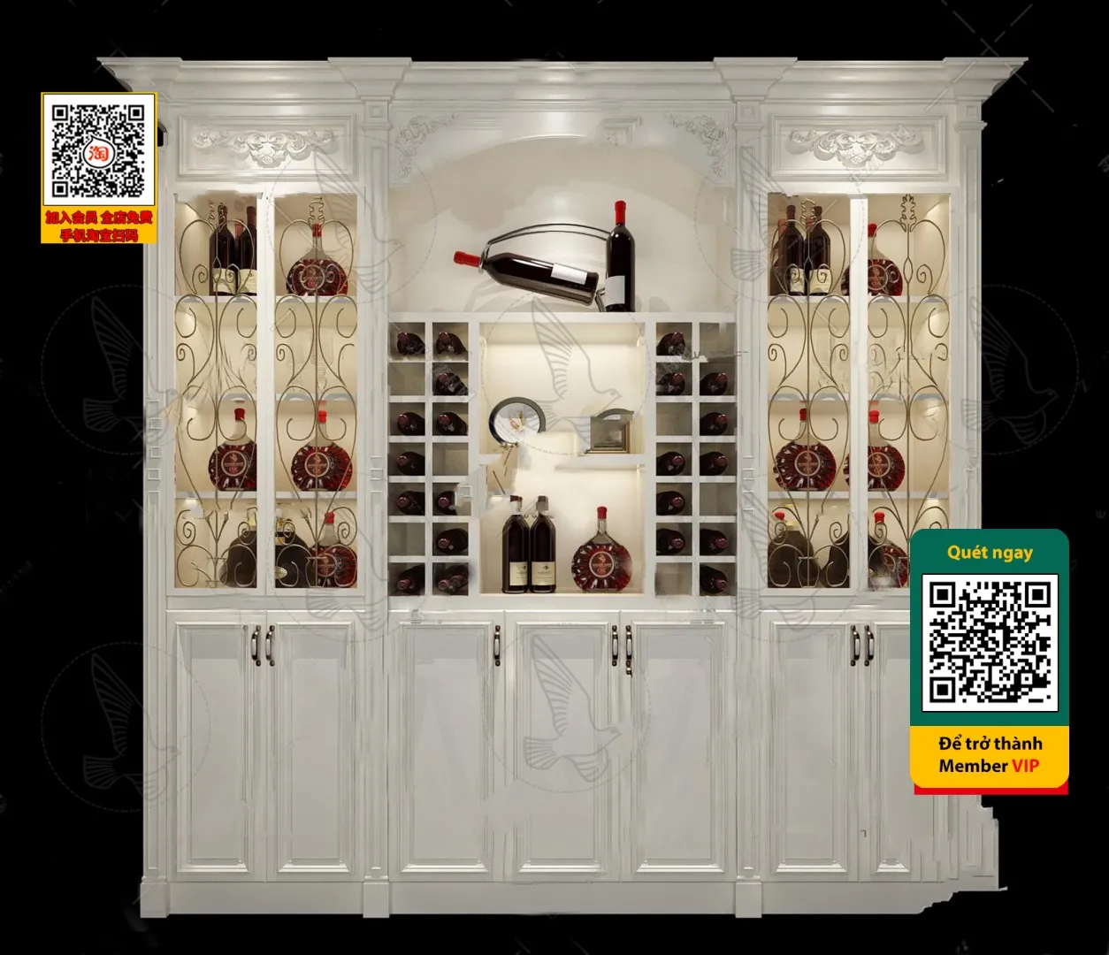 DECOR HELPER - INTERIOR - WINE SHOP - VRAY / CORONA - 3D MODEL - 5625