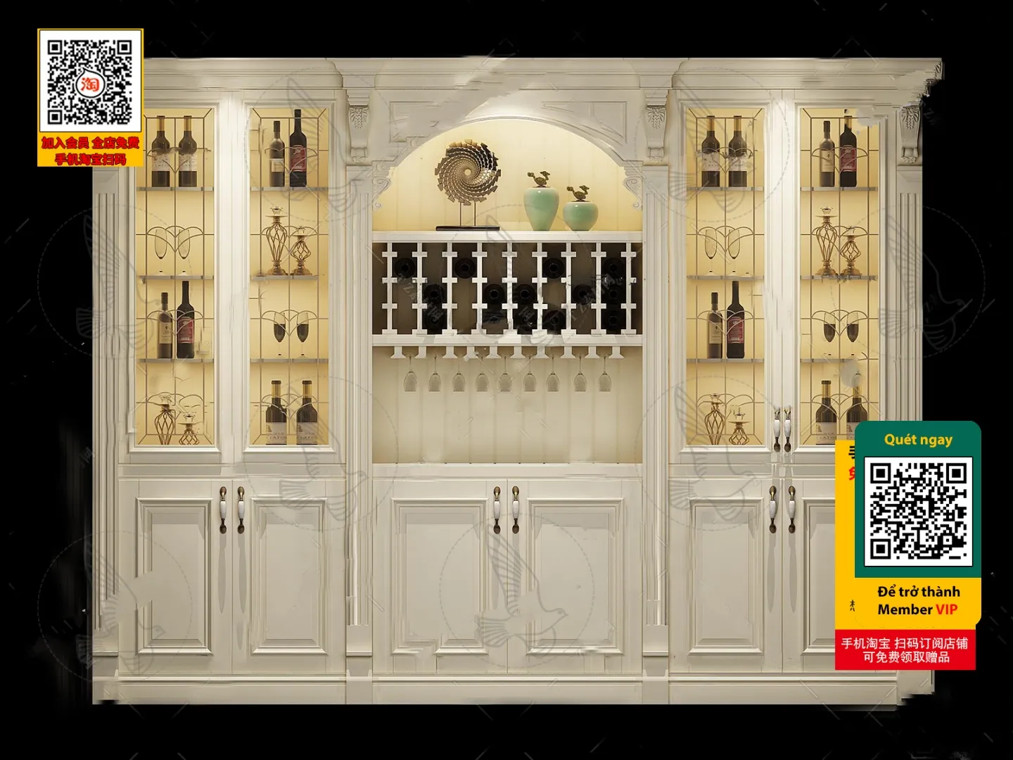 DECOR HELPER - INTERIOR - WINE SHOP - VRAY / CORONA - 3D MODEL - 5629